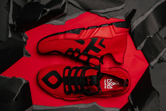 Mpahla Unisex Sneaker - Red X Black