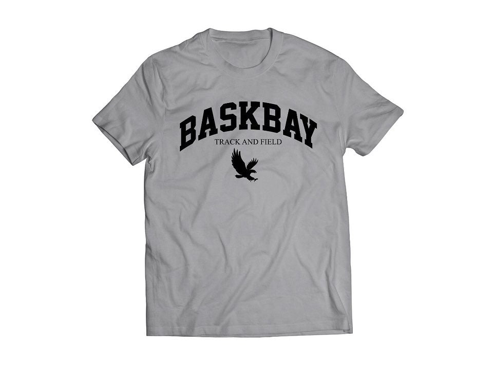 Baskbay Track and Field T-Shirt - Black on Grey