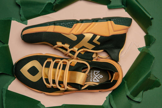 Mpahla Unisex Sneaker - Green X Gold